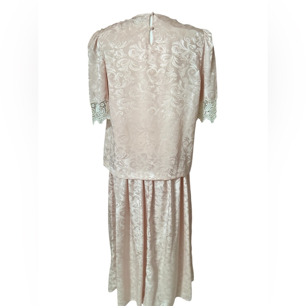 Vintage Lizzy & Johnny Tiered Lace Trim Dress - Picture 3 of 9